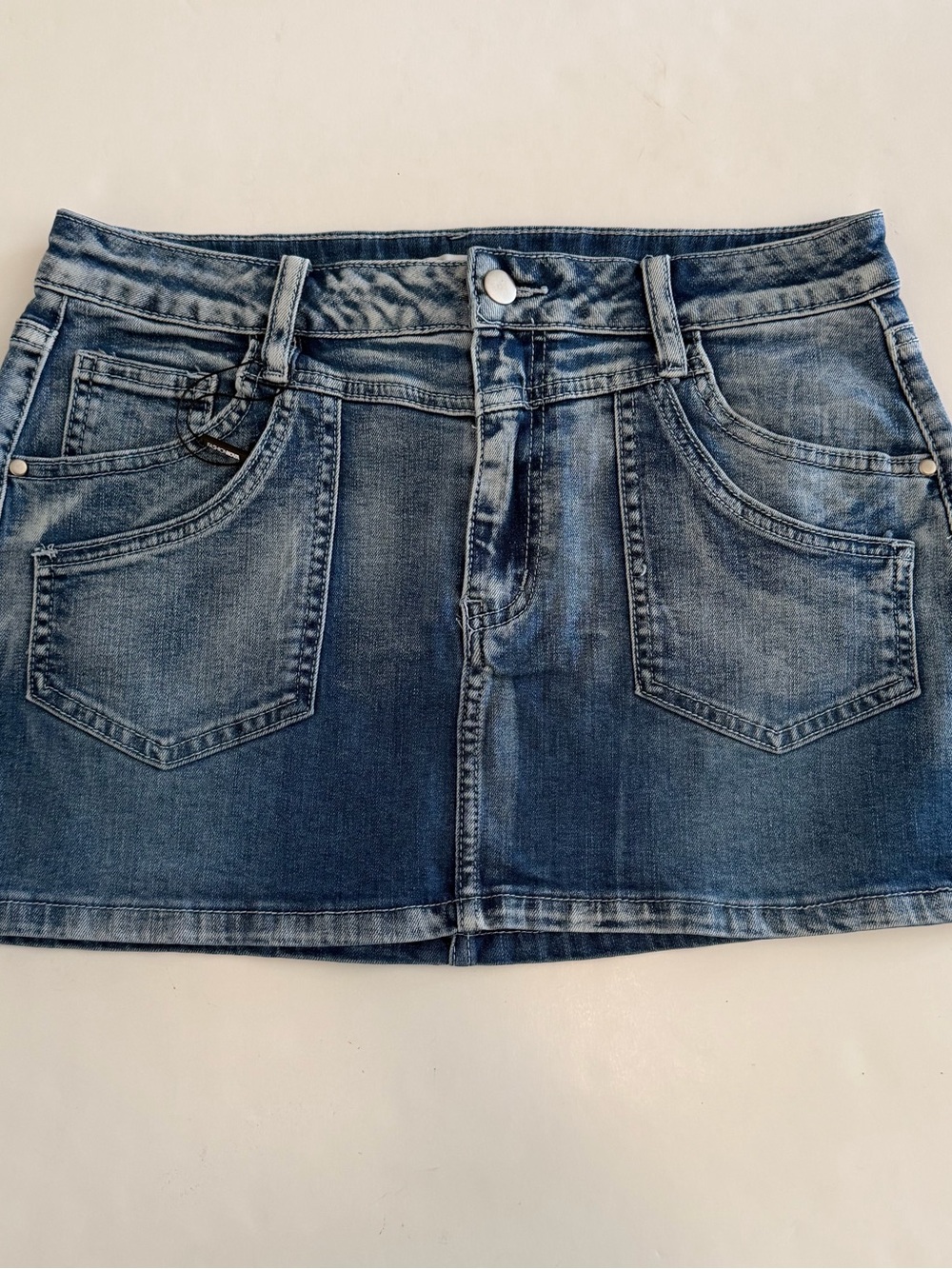 Fashion Nova Light Blue Loud and Clear Denim Micro Mini Skirt
